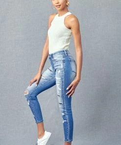 KANCAN Toni Mid Rise Ankle Skinny Jeans