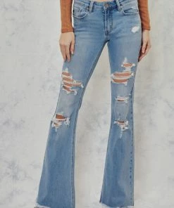 KANCAN Flare & Bootcut Tara Mid Rise Flare Jeans