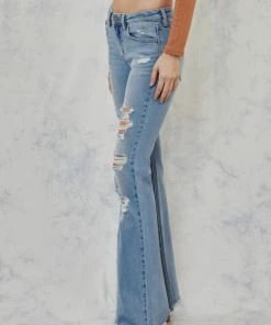 KANCAN Flare & Bootcut Tara Mid Rise Flare Jeans