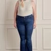 KANCAN Anna Mid Rise Flare Jeans - Plus