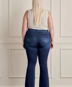 KANCAN Anna Mid Rise Flare Jeans - Plus