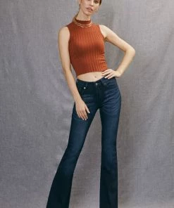 KANCAN Trisha Mid Rise Classic Flare Jeans