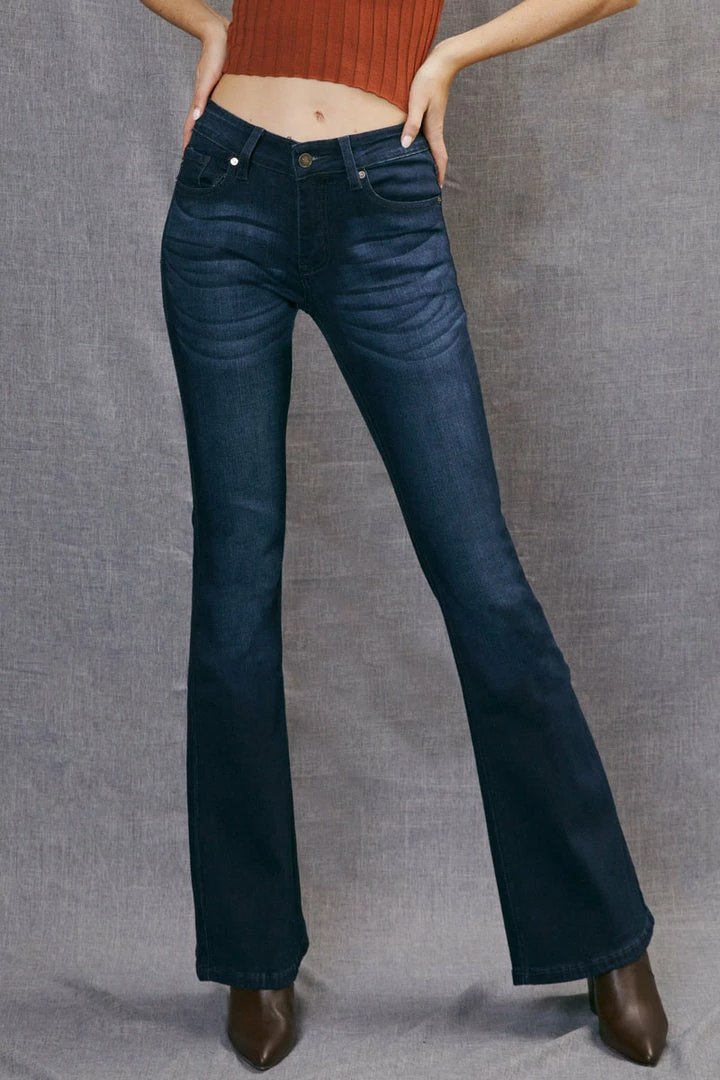 KANCAN Trisha Mid Rise Classic Flare Jeans 5 KANCAN Trisha Mid Rise Classic Flare Jeans