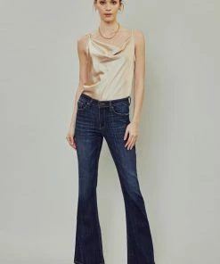 KANCAN Hayden Mid Rise Flare Jeans - Petite