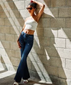 KANCAN Celestine Mid Rise Flare Jeans Flare & Bootcut