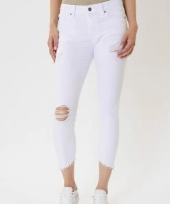 KANCAN Brianna Mid Rise Cropped Skinny Jeans