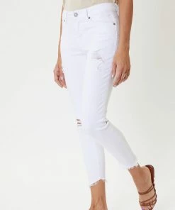 KANCAN Brianna Mid Rise Cropped Skinny Jeans