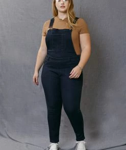 KANCAN Angelica High Rise Overall Skinny Jeans - Plus