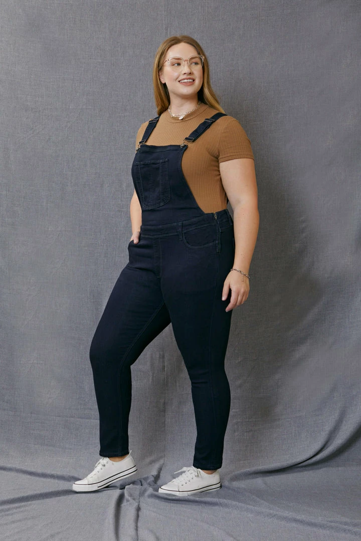 KANCAN Angelica High Rise Overall Skinny Jeans - Plus 5 KANCAN Angelica High Rise Overall Skinny Jeans - Plus