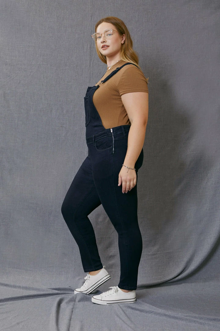 KANCAN Angelica High Rise Overall Skinny Jeans - Plus 6 KANCAN Angelica High Rise Overall Skinny Jeans - Plus