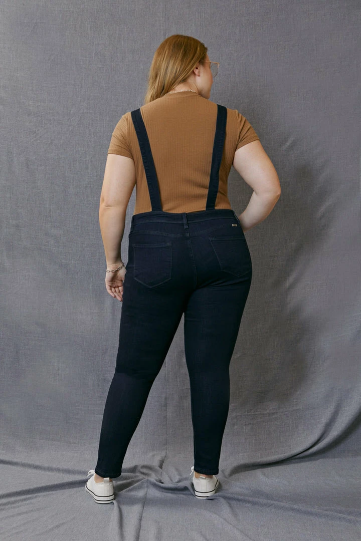 KANCAN Angelica High Rise Overall Skinny Jeans - Plus 7 KANCAN Angelica High Rise Overall Skinny Jeans - Plus