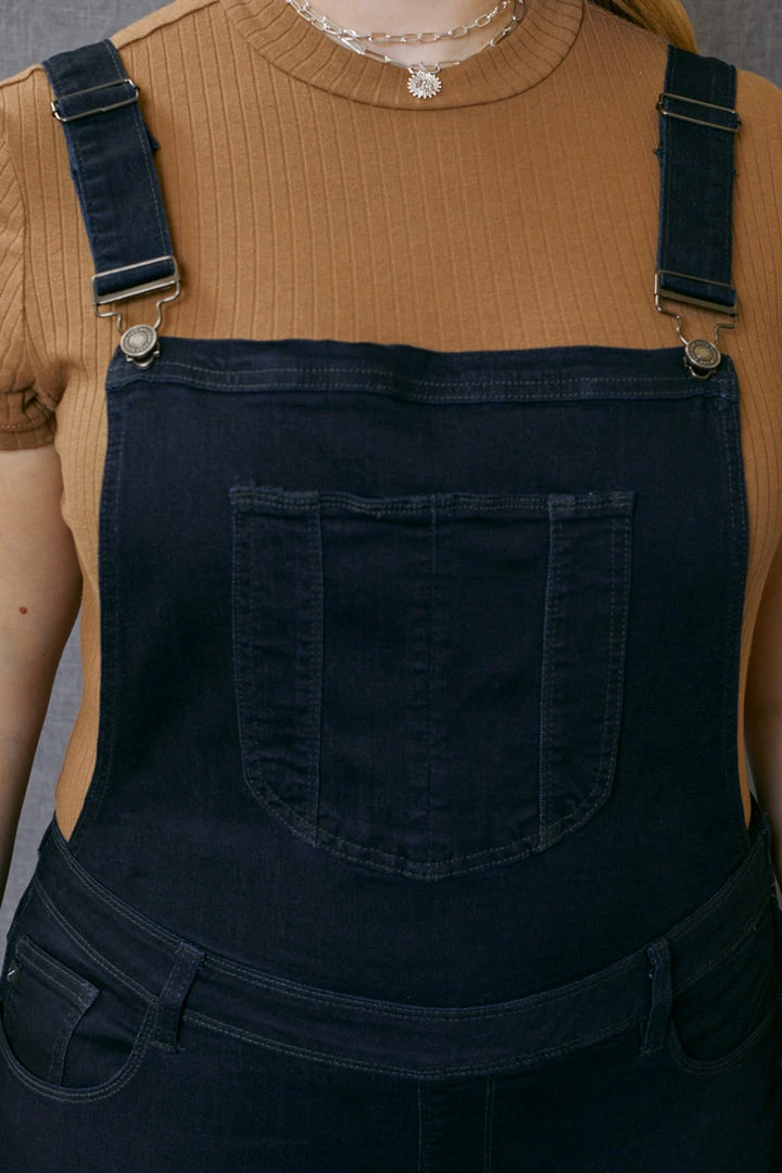 KANCAN Angelica High Rise Overall Skinny Jeans - Plus 8 KANCAN Angelica High Rise Overall Skinny Jeans - Plus