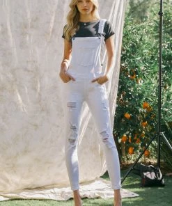 KANCAN Topanga High Rise Ankle Skinny Overalls