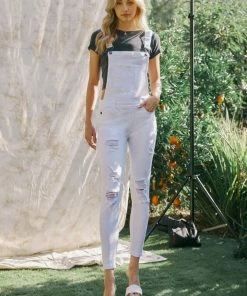 KANCAN Topanga High Rise Ankle Skinny Overalls