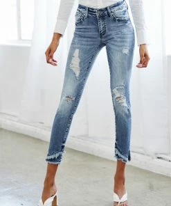 KANCAN Nala Mid Rise Ankle Skinny Jeans