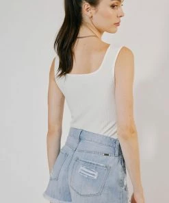 KANCAN Ethel High Rise Distressed Shorts Shorts & Skirts