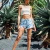 KANCAN Ethel High Rise Distressed Shorts Shorts & Skirts