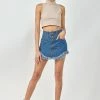 KANCAN Jazzy Fringed Hem Mini Skirt Shorts & Skirts