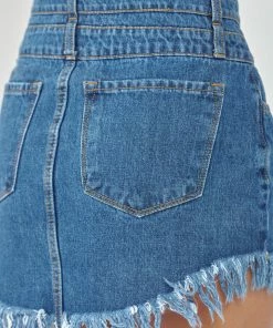 KANCAN Jazzy Fringed Hem Mini Skirt Shorts & Skirts