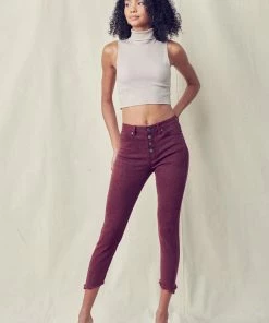 KANCAN Tayona High Rise Cropped Skinny Jeans