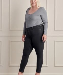 KANCAN Teresa High Rise Coated Super Skinny Jeans - Plus