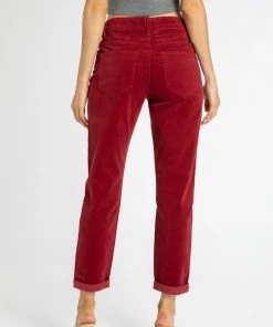 KANCAN Leah High Rise Mom Fit Corduroy Pants