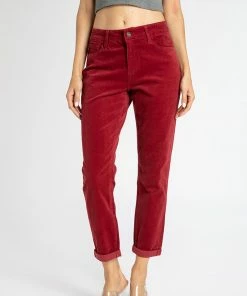 KANCAN Leah High Rise Mom Fit Corduroy Pants