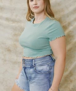 KANCAN Judie Ultra High Rise Shorts - Plus 12 KANCAN Judie Ultra High Rise Shorts - Plus