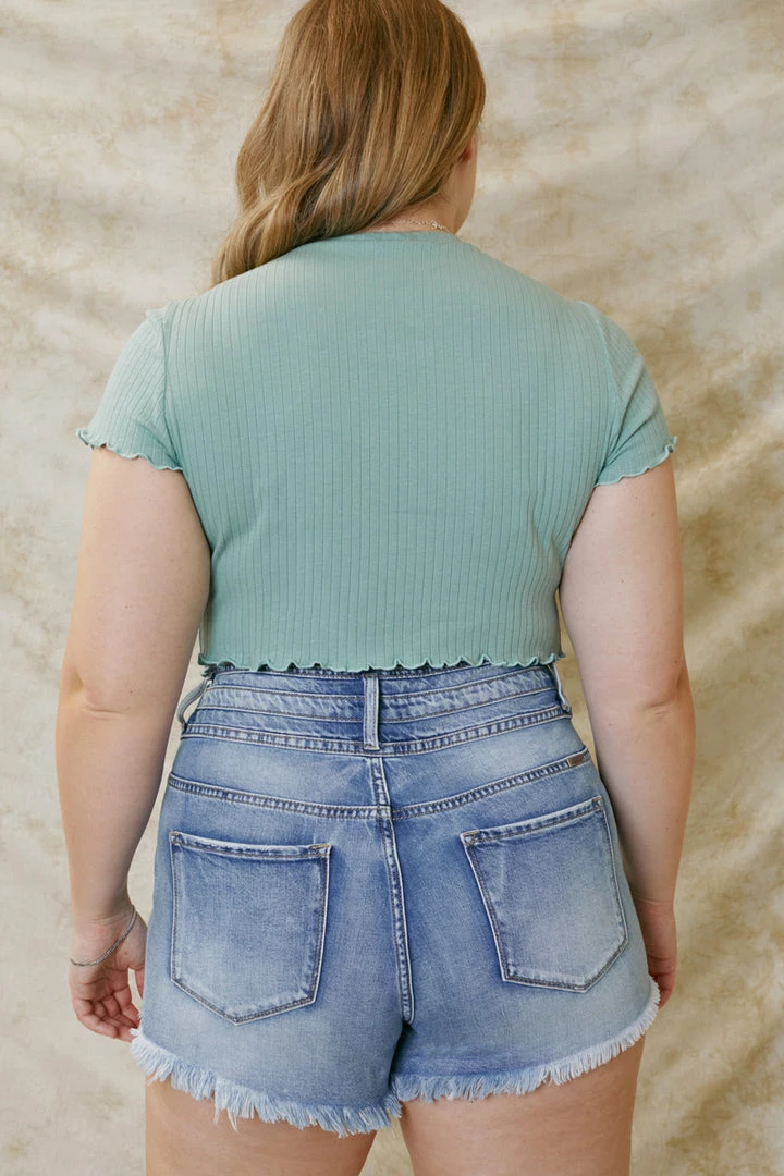 KANCAN Judie Ultra High Rise Shorts - Plus 7 KANCAN Judie Ultra High Rise Shorts - Plus