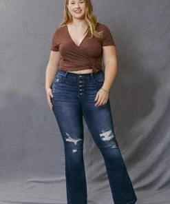 KANCAN Mandy High Rise Flare Jeans - Plus 26 KANCAN Mandy High Rise Flare Jeans - Plus