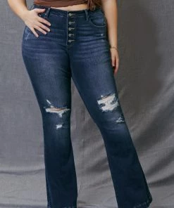 KANCAN Mandy High Rise Flare Jeans - Plus 27 KANCAN Mandy High Rise Flare Jeans - Plus
