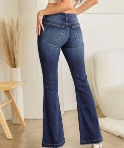 KANCAN Lindsey Mid Rise Flare Jeans - Petite