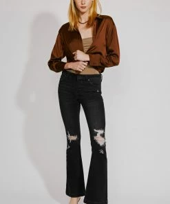 KANCAN Harlowe Mid Rise Flare Jeans Flare & Bootcut
