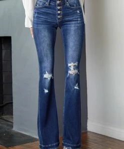 KANCAN Harlowe Mid Rise Flare Jeans Flare & Bootcut