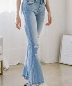 KANCAN Lindsey Mid Rise Flare Jeans - Petite