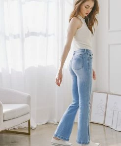 KANCAN Lindsey Mid Rise Flare Jeans - Petite
