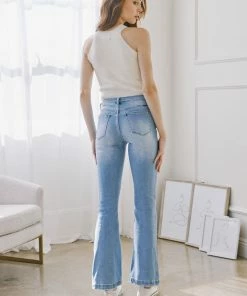 KANCAN Lindsey Mid Rise Flare Jeans - Petite