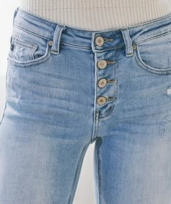 KANCAN Lindsey Mid Rise Flare Jeans - Petite