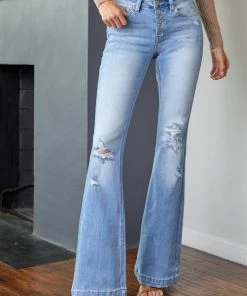KANCAN Harlowe Mid Rise Flare Jeans Flare & Bootcut
