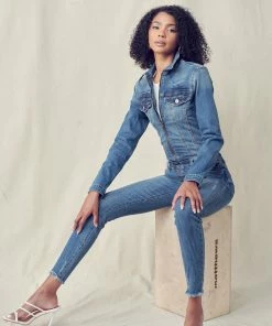 KANCAN Dresses And Rompers Lennon High Rise Skinny Jumpsuit