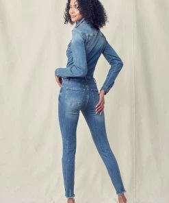 KANCAN Dresses And Rompers Lennon High Rise Skinny Jumpsuit