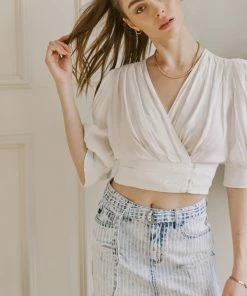 KANCAN Nell Striped Belted Skirt