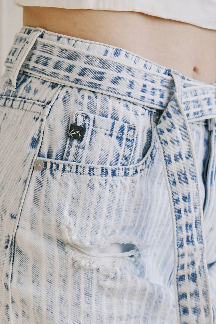 KANCAN Nell Striped Belted Skirt 9 KANCAN Nell Striped Belted Skirt