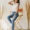 KANCAN Irene Mid Rise Ankle Skinny Jeans