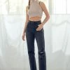 KANCAN Lynne Ultra High Rise Straight Jeans Straight Leg