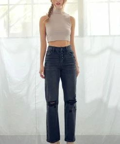 KANCAN Lynne Ultra High Rise Straight Jeans Straight Leg