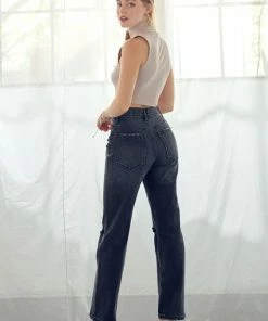 KANCAN Lynne Ultra High Rise Straight Jeans Straight Leg