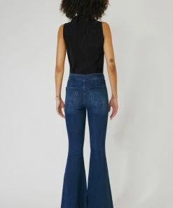 KANCAN New Arrivals Violet High Rise Super Flare Jeans