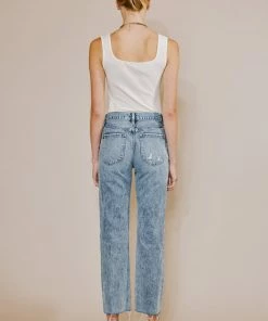 KANCAN New Arrivals Chesney High Rise Straight Leg Jeans