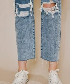 KANCAN New Arrivals Chesney High Rise Straight Leg Jeans